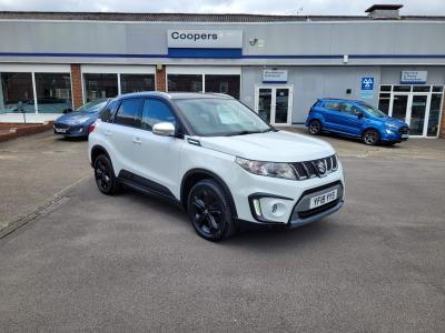 Suzuki Vitara 1.4 Boosterjet 140PS  S ALLGRIP Euro 6 (s/s) 5dr SUV Petrol Pearl Cool White at Coopers of Oulton Leeds