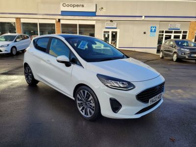 Ford Fiesta 1.0T EcoBoost MHEV 125PS Titanium Vignale 5dr Auto Hatchback Petrol Frozen White at Coopers of Oulton Leeds