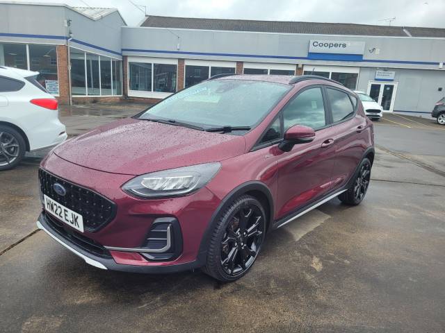 Ford Fiesta 1.0T EcoBoost MHEV Active Vignale DCT Euro 6 (s/s) 5dr Hatchback Hybrid Beautiful Berry Red
