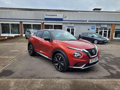 Nissan Juke 1.0 114PS DIG-T Tekna+ DCT Auto Euro 6 (s/s) 5dr SUV Petrol Fuji Sunrise at Coopers of Oulton Leeds