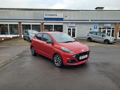 Hyundai i10 1.0 T-GDi N Line Euro 6 (s/s) 5dr Hatchback Petrol Red Rush at Coopers of Oulton Leeds