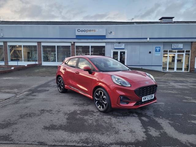 Ford Puma 1.0T 125PS EcoBoost MHEV ST-Line X Euro 6 (s/s) 5dr SUV Hybrid Fantastic Red