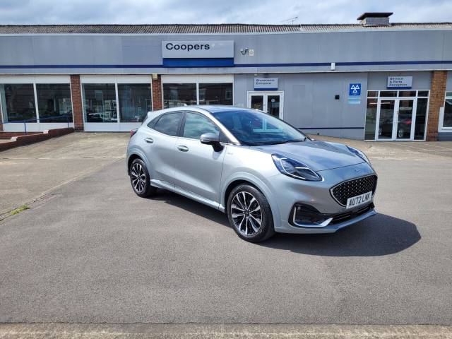 Ford Puma 1.0T 155PS EcoBoost MHEV ST-Line X Vignale Euro 6 (s/s) 5dr SUV Petrol Solar Silver