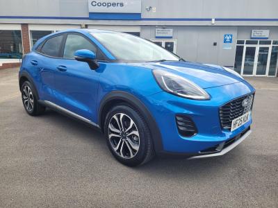 Ford Puma 1.0T 125PS EcoBoost MHEV Titanium Euro 6 (s/s) 5dr SUV Hybrid Desert Island Blue at Coopers of Oulton Leeds