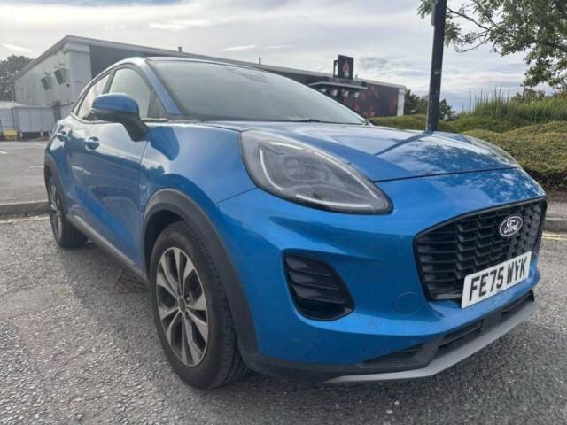 Ford Puma 1.0T 125PS EcoBoost MHEV Titanium Euro 6 (s/s) 5dr SUV Hybrid Digital Aqua Blue